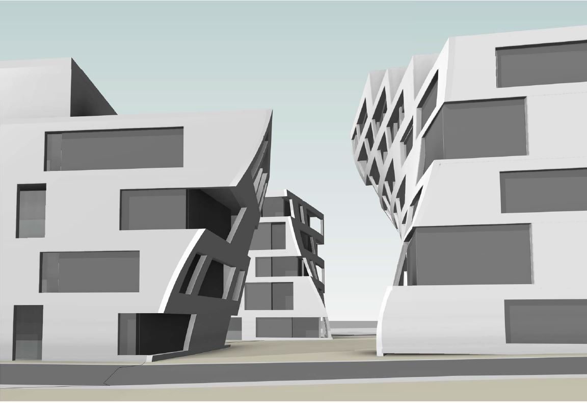 Dronningensgate i Sandefjord: leiligheter og parkering Dronningensgate i Sandefjord: leiligheter og parkering