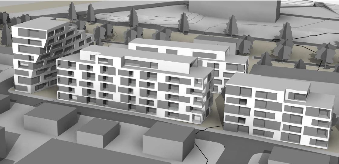 Dronningensgate i Sandefjord: leiligheter og parkering Dronningensgate i Sandefjord: leiligheter og parkering