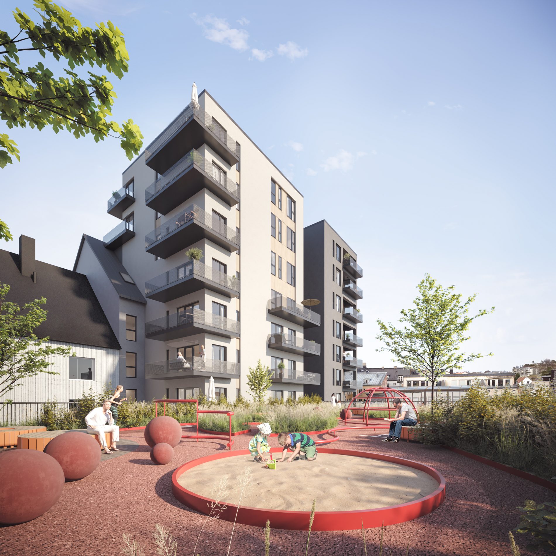 Dokkenkvartalet i Sandefjord: 36 leiligheter og parkering Dokkenkvartalet i Sandefjord: 36 leiligheter og parkering