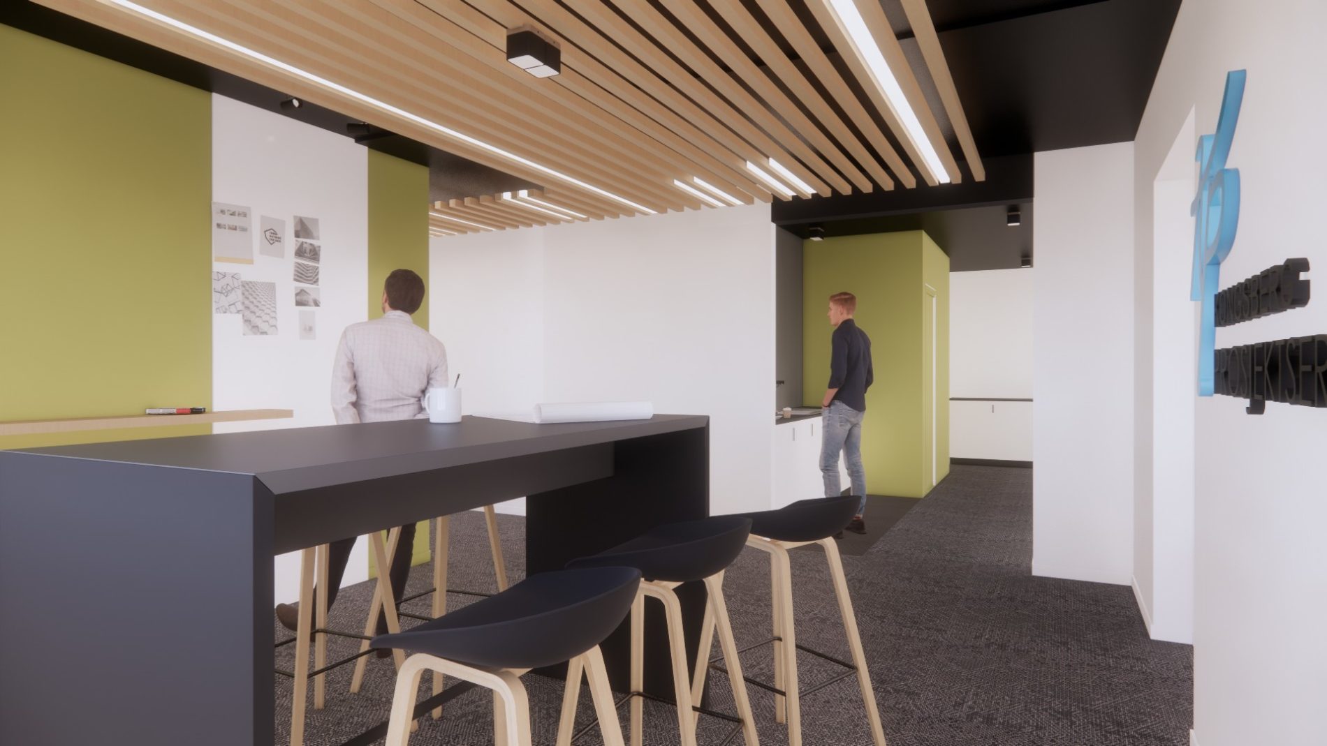 Renovering og oppgradering av kontorlokaler i Kongsberg