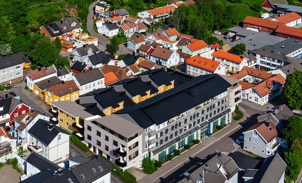 Ombygging og nybygg med leiligheter i Tønsberg
