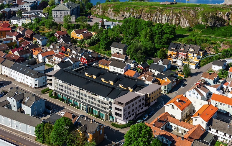 Ombygging og nybygg med leiligheter i Tønsberg