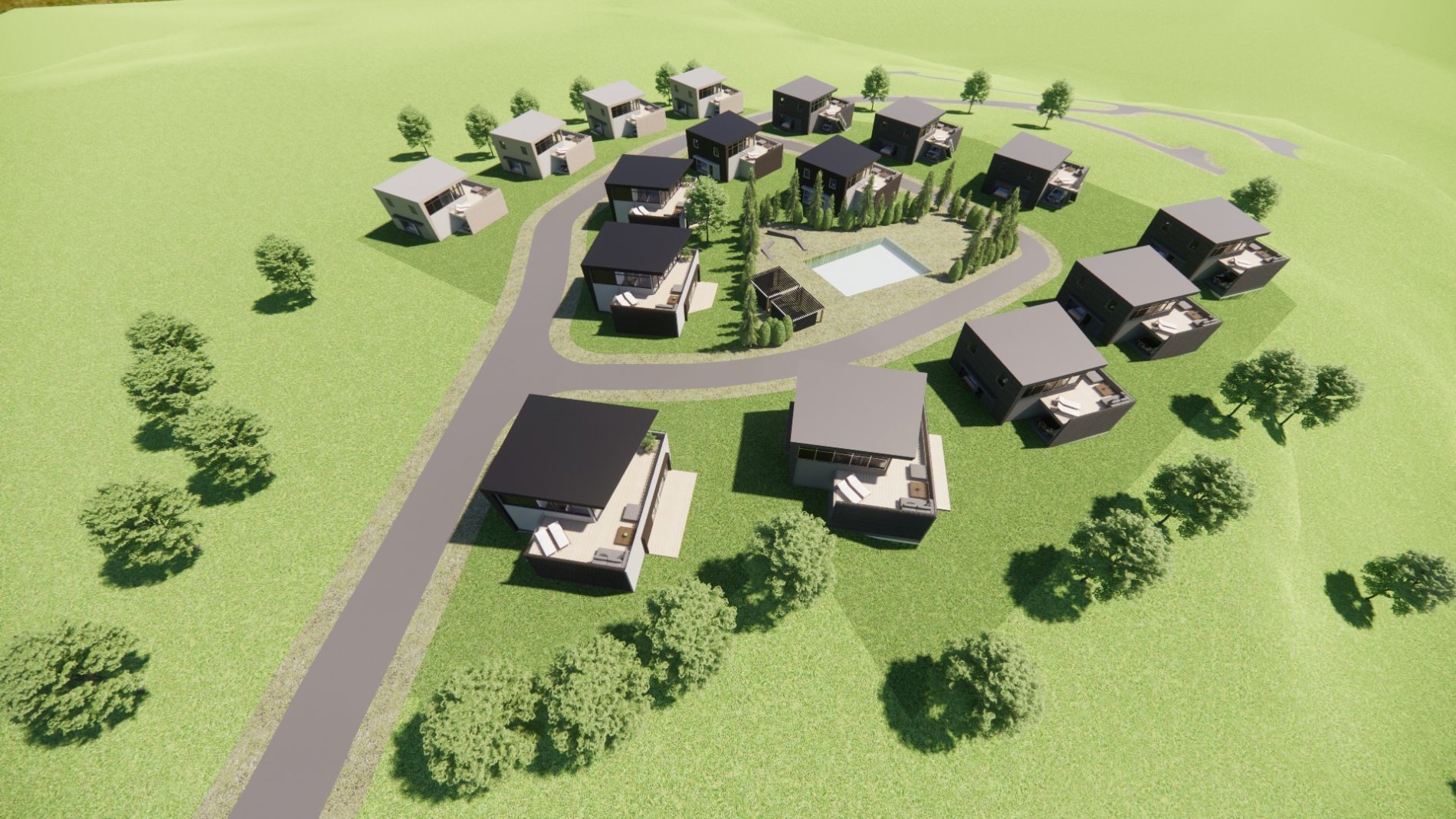 Fritidsboliger med panoramautsikt og golf på Ulefoss Fritidsboliger med panoramautsikt og golf på Ulefoss