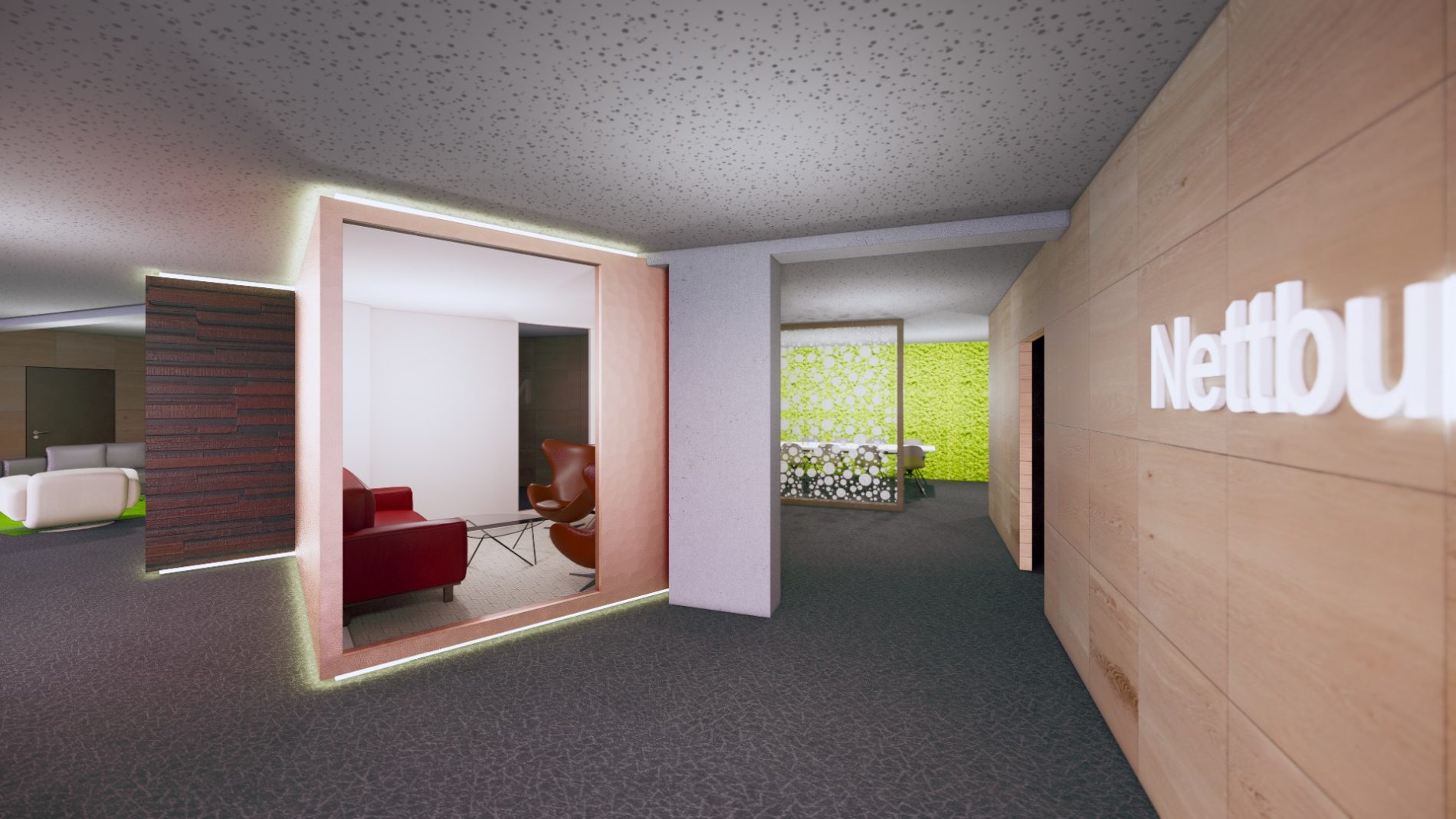 Innredning av nye lokaler i Kværndalen i Skien Innredning av nye lokaler i Kværndalen i Skien