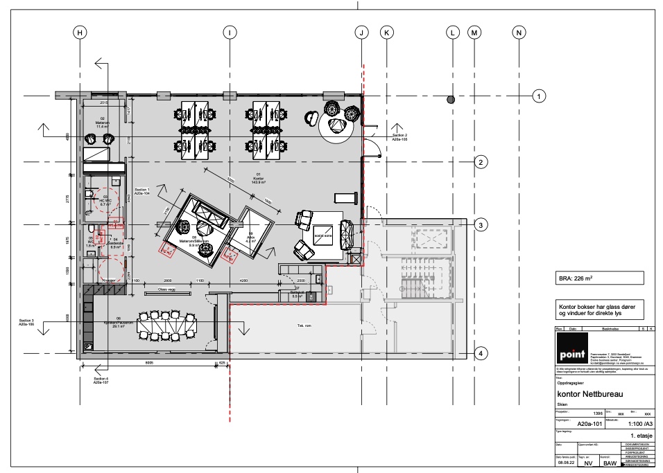 Innredning av nye lokaler i Kværndalen i Skien Innredning av nye lokaler i Kværndalen i Skien