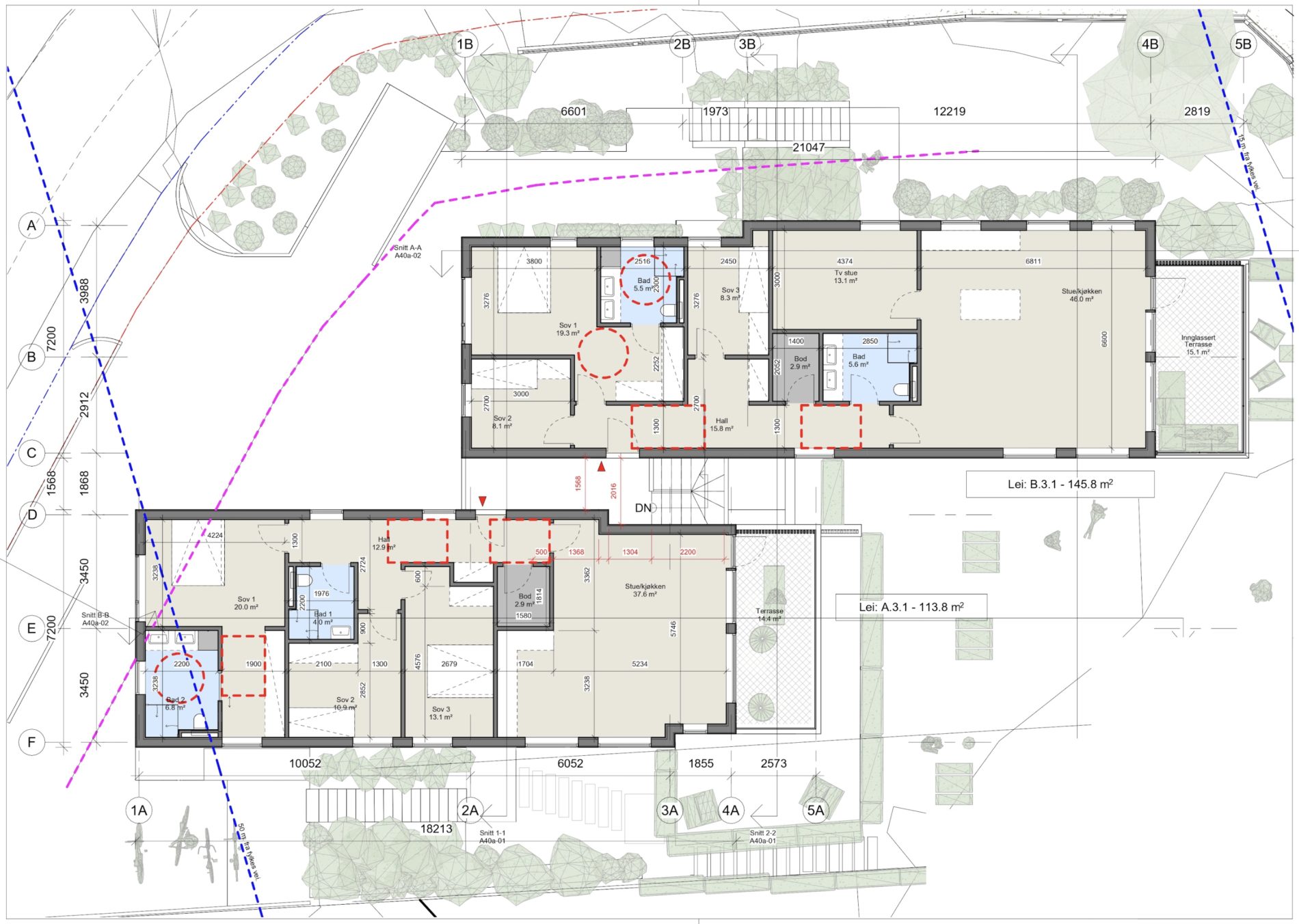 Fem boliger i Sandefjord Fem boliger i Sandefjord