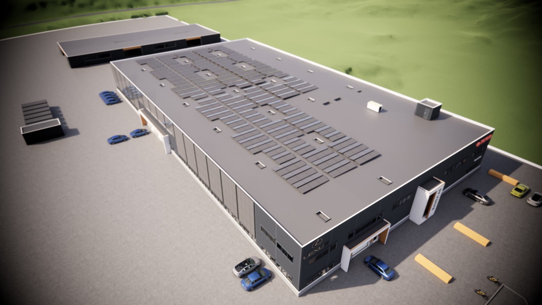 Nytt bilanlegg på Fiskum Nytt bilanlegg på Fiskum